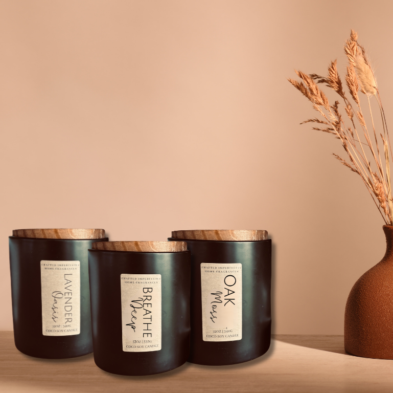 Reset Trio - 12oz Candle Bundle – Crafted Imperfectly Home Fragrance